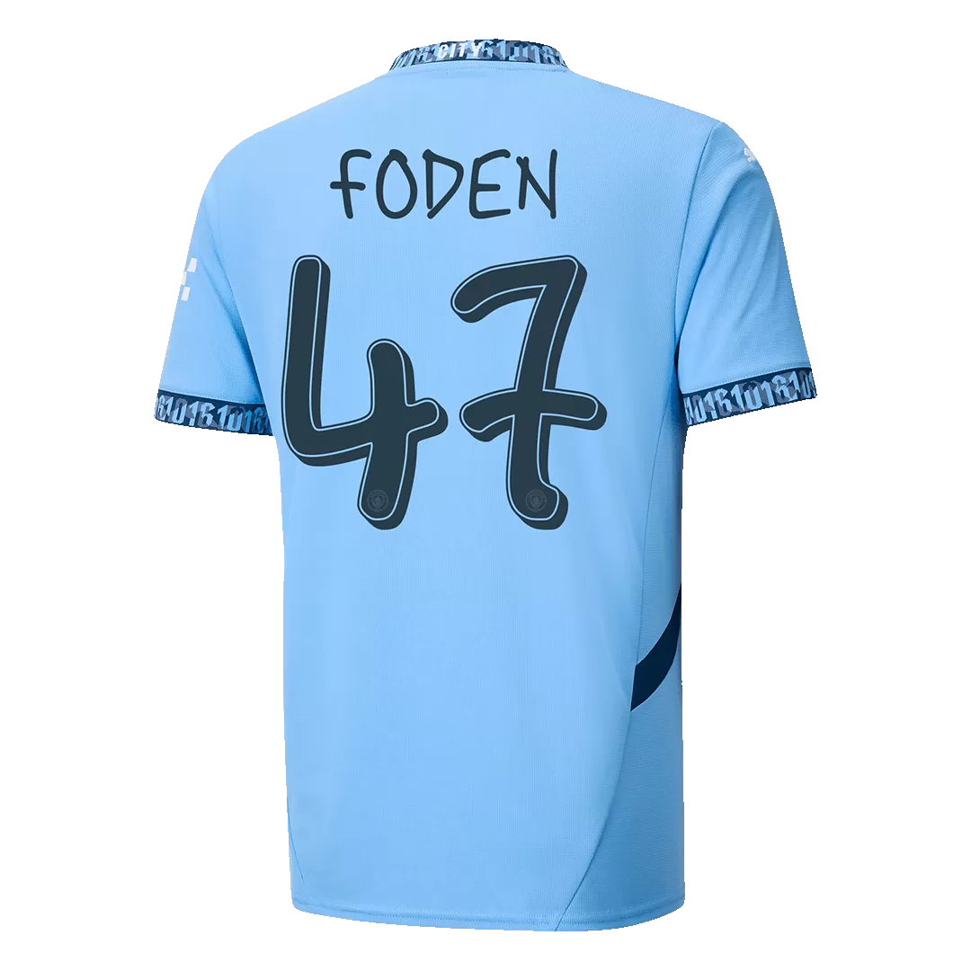 FODEN #47 Manchester City Home Soccer Jersey - UCL - Image 3