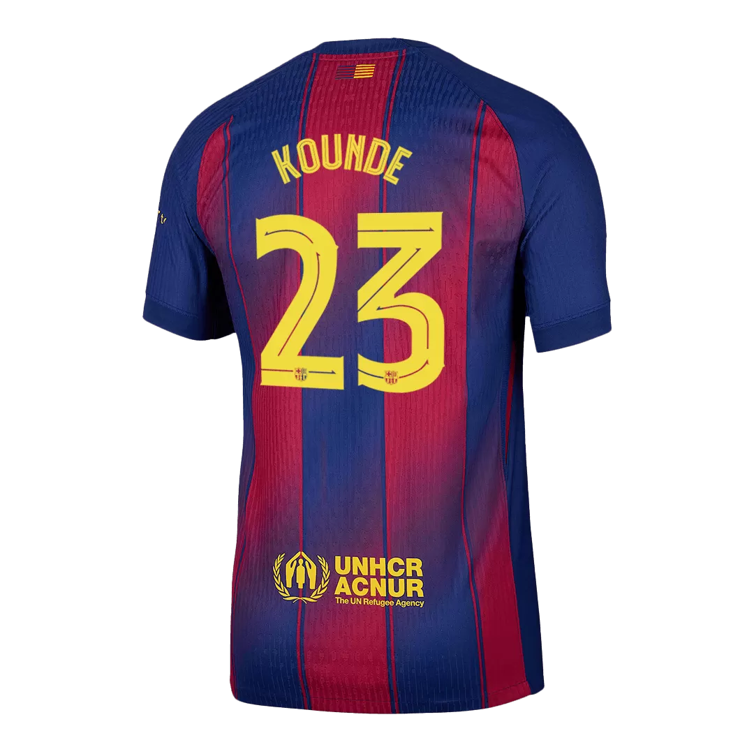 KOUNDE #23 Barcelona Home Authentic Soccer Jersey 2025/26 - UCL - Image 2