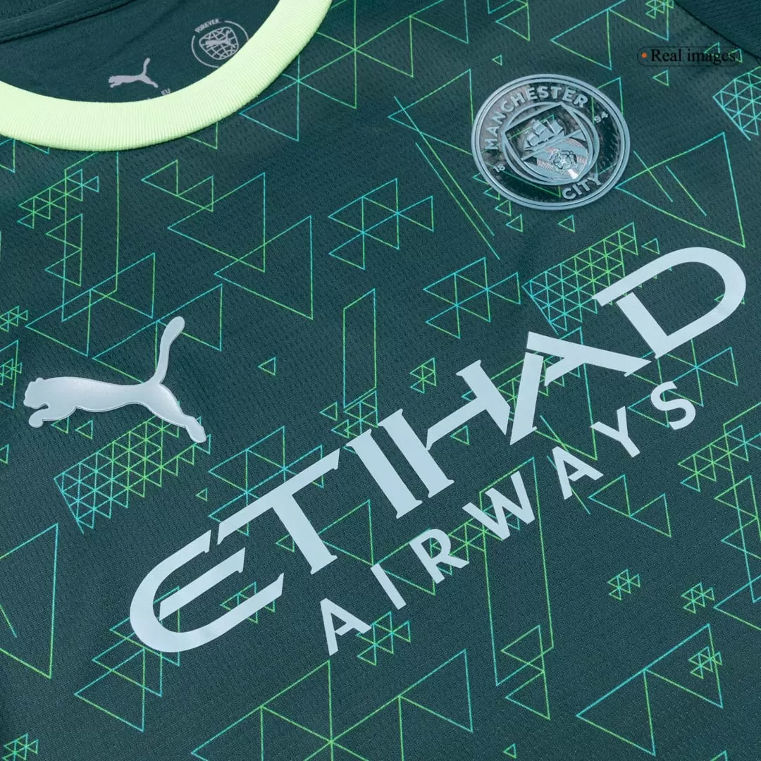 Manchester City Fourth Away Kids Soccer Jerseys Kit 2025/26 - Image 5