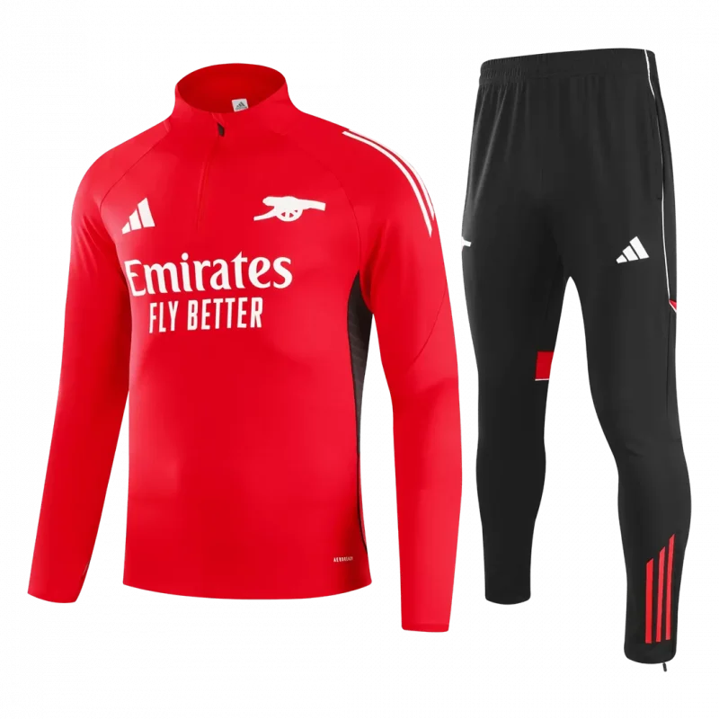 Arsenal 1/4 Zip Tracksuit 2025/26 Red