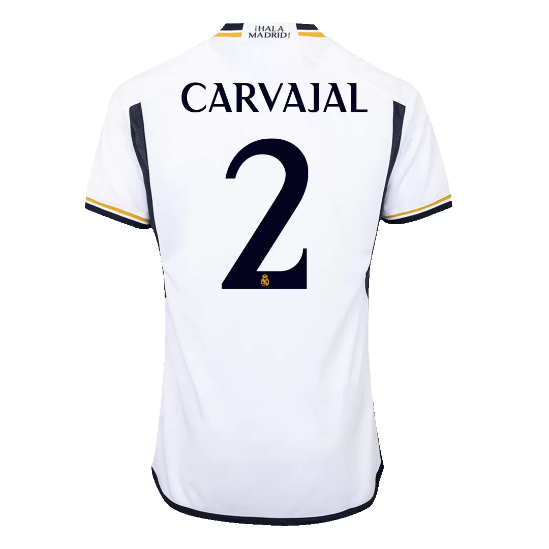 CARVAJAL #2 Real Madrid Home Authentic Soccer Jersey 2023/24 - Image 2