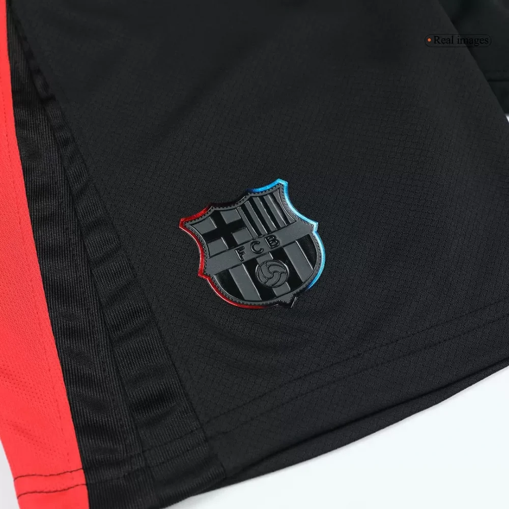 Barcelona Away Kids Soccer Jerseys Kit - Spotify Logo Without Text - Image 19
