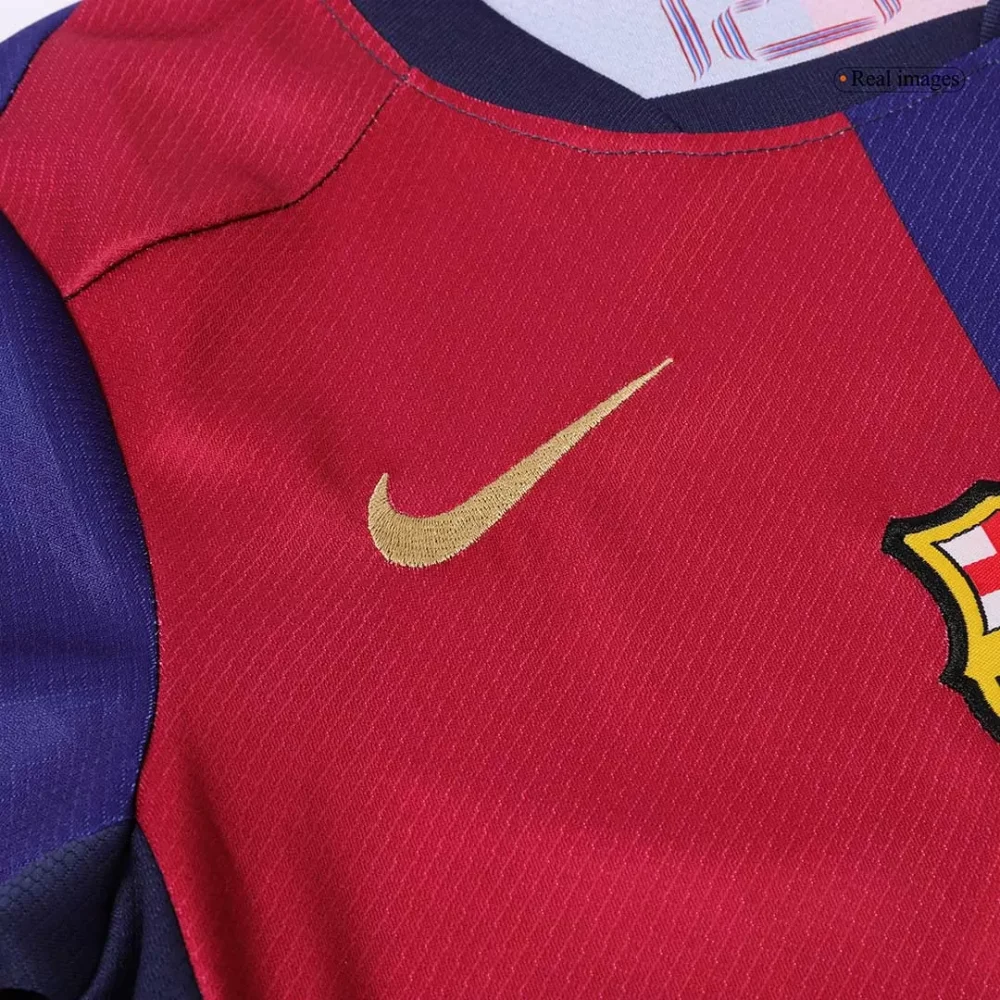 Barcelona Home Kids Soccer Jerseys Kit Spotify Logo Without Text - Image 3