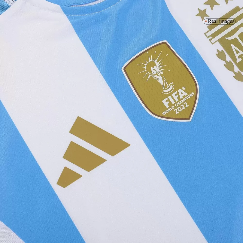 MESSI #10 Argentina Home Authentic Soccer Jersey - Image 4