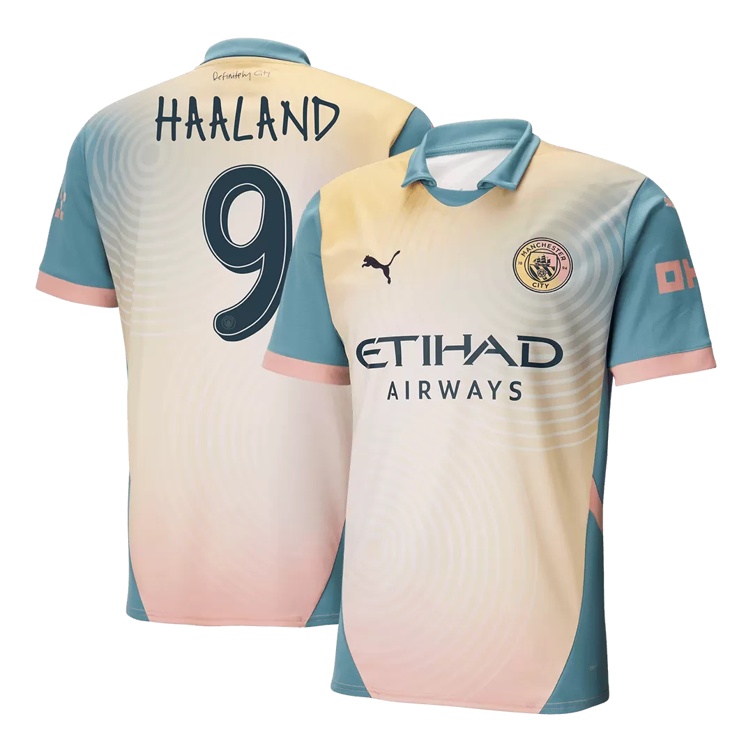 HAALAND #9 Manchester City Fourth Away Soccer Jersey - Definitely City