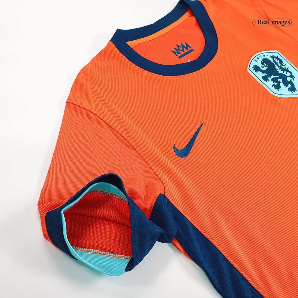 VIRGIL #4 Netherlands Home Soccer Jersey EURO - Image 5
