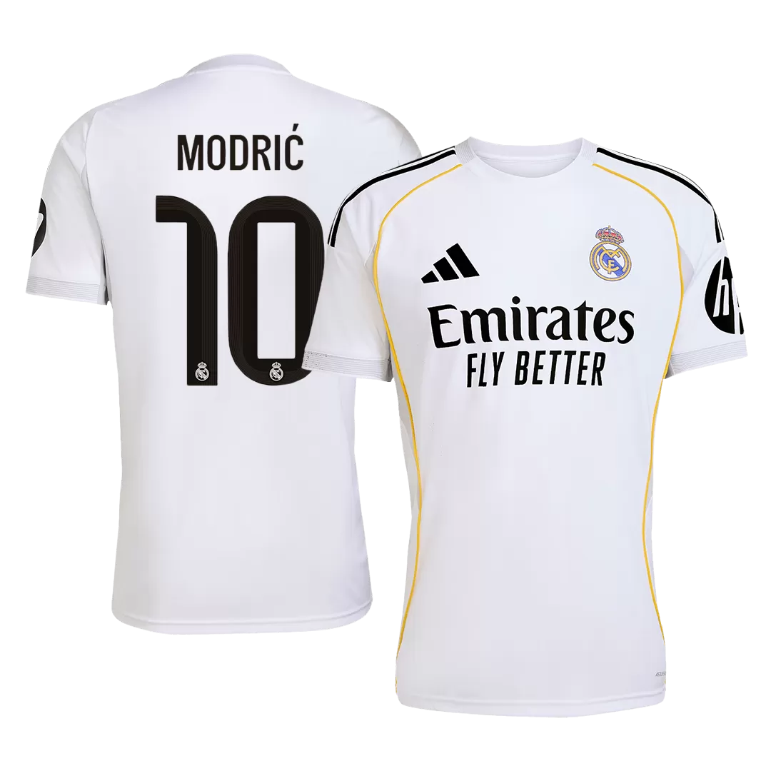 MODRIĆ #10 Real Madrid Home Soccer Jersey 2025/26