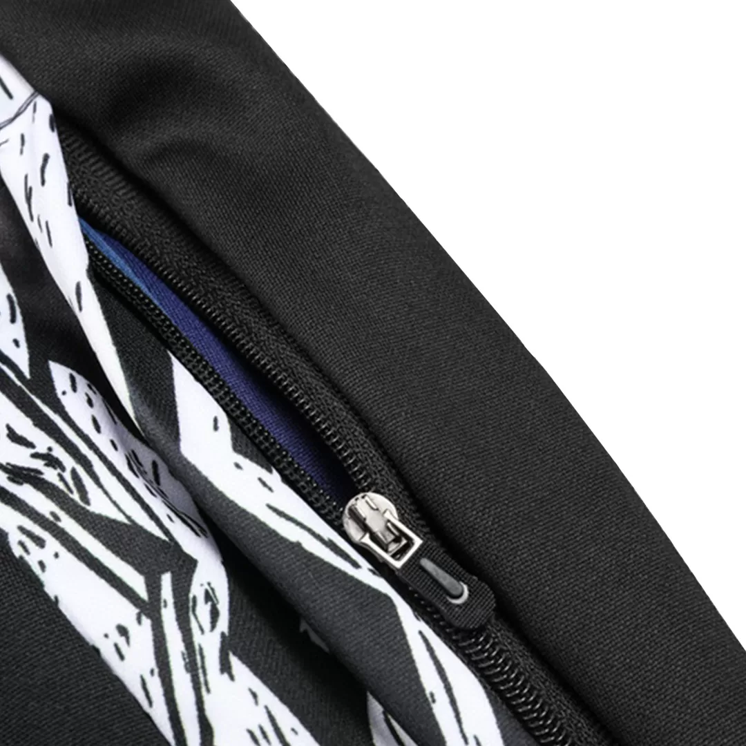 Arsenal 1/4 Zip Tracksuit Kids Black - Image 22