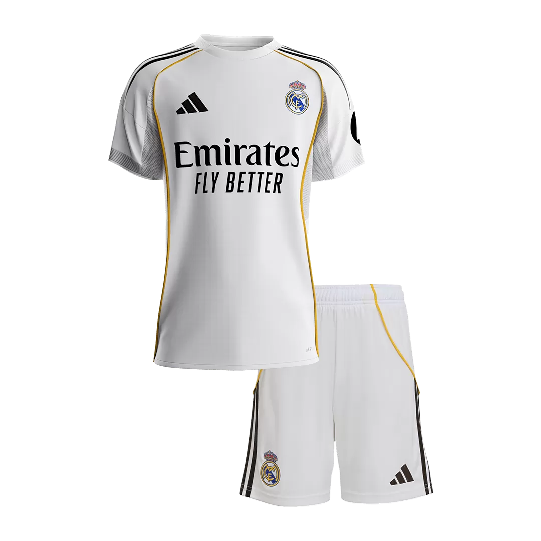 Real Madrid Home Kids Soccer Jerseys Kit 2025/26 - Image 3