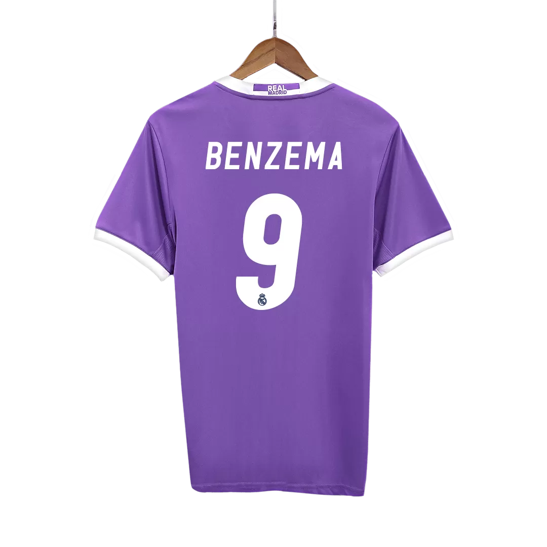 Vintage Soccer Jersey BENZEMA #9 Real Madrid Away 2016/17