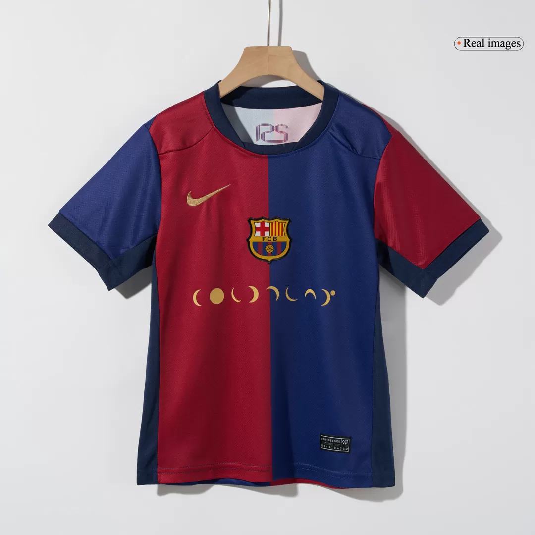 Barcelona Home Kids Soccer Jerseys Kit - COLDPLAY - Image 4