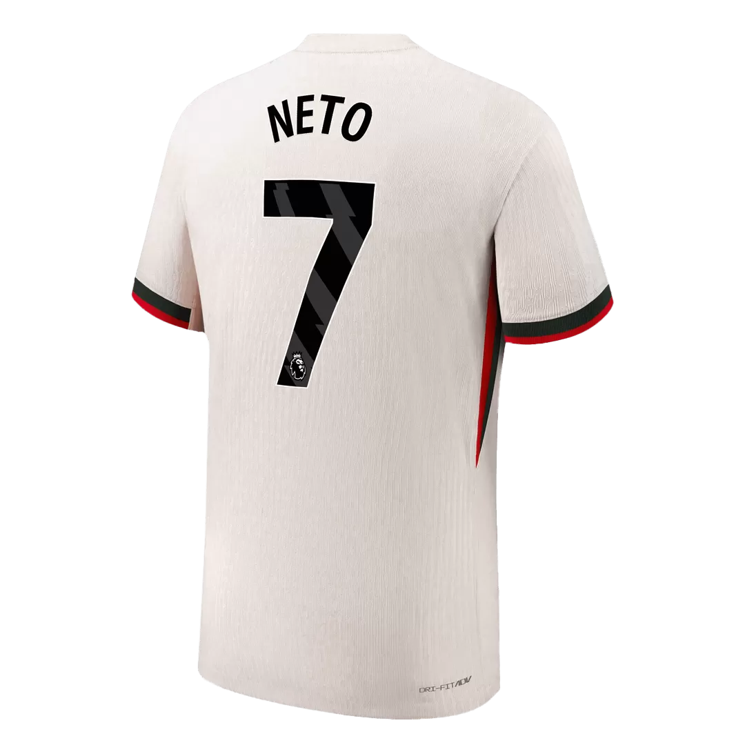 NETO #7 Chelsea Away Authentic Soccer Jersey 2025/26 - Image 3
