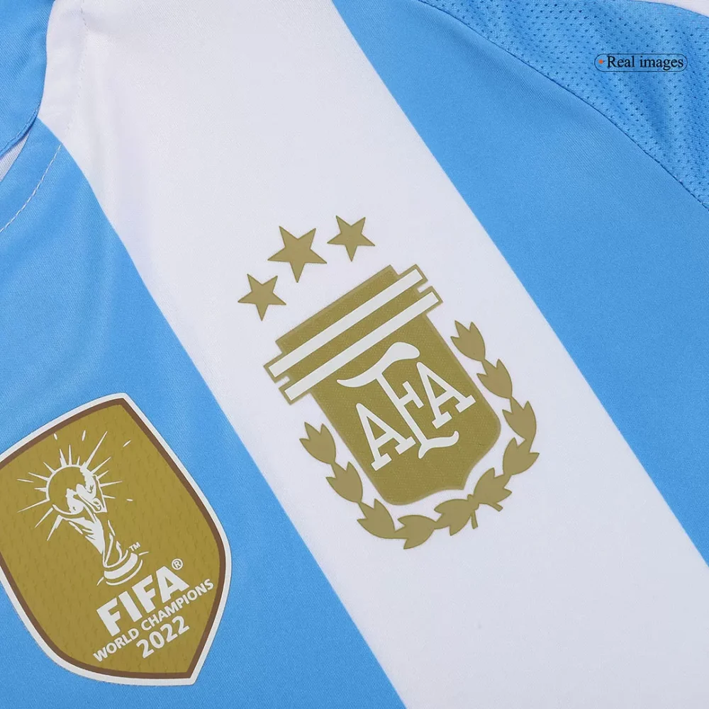 MESSI #10 Argentina Home Authentic Soccer Jersey - Image 3