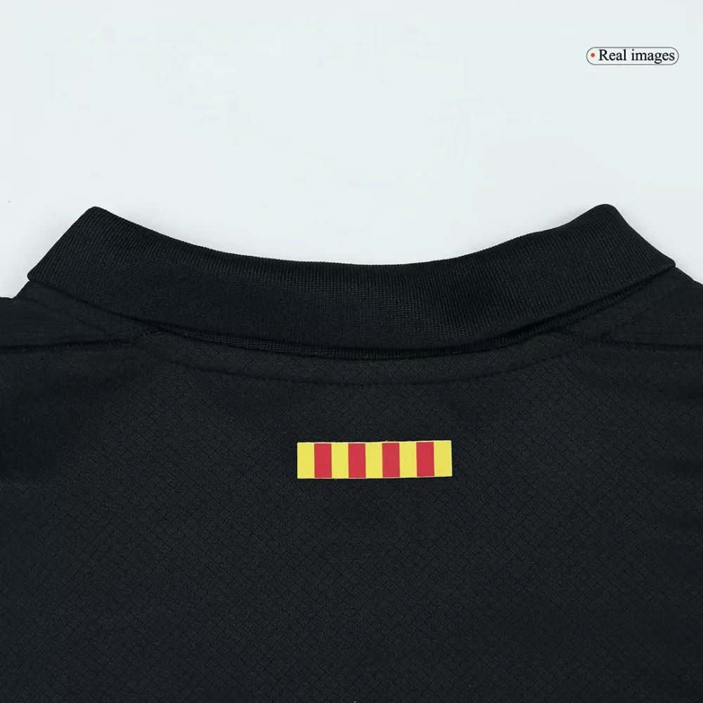 Barcelona Away Kids Soccer Jerseys Kit - Spotify Logo Without Text - Image 17