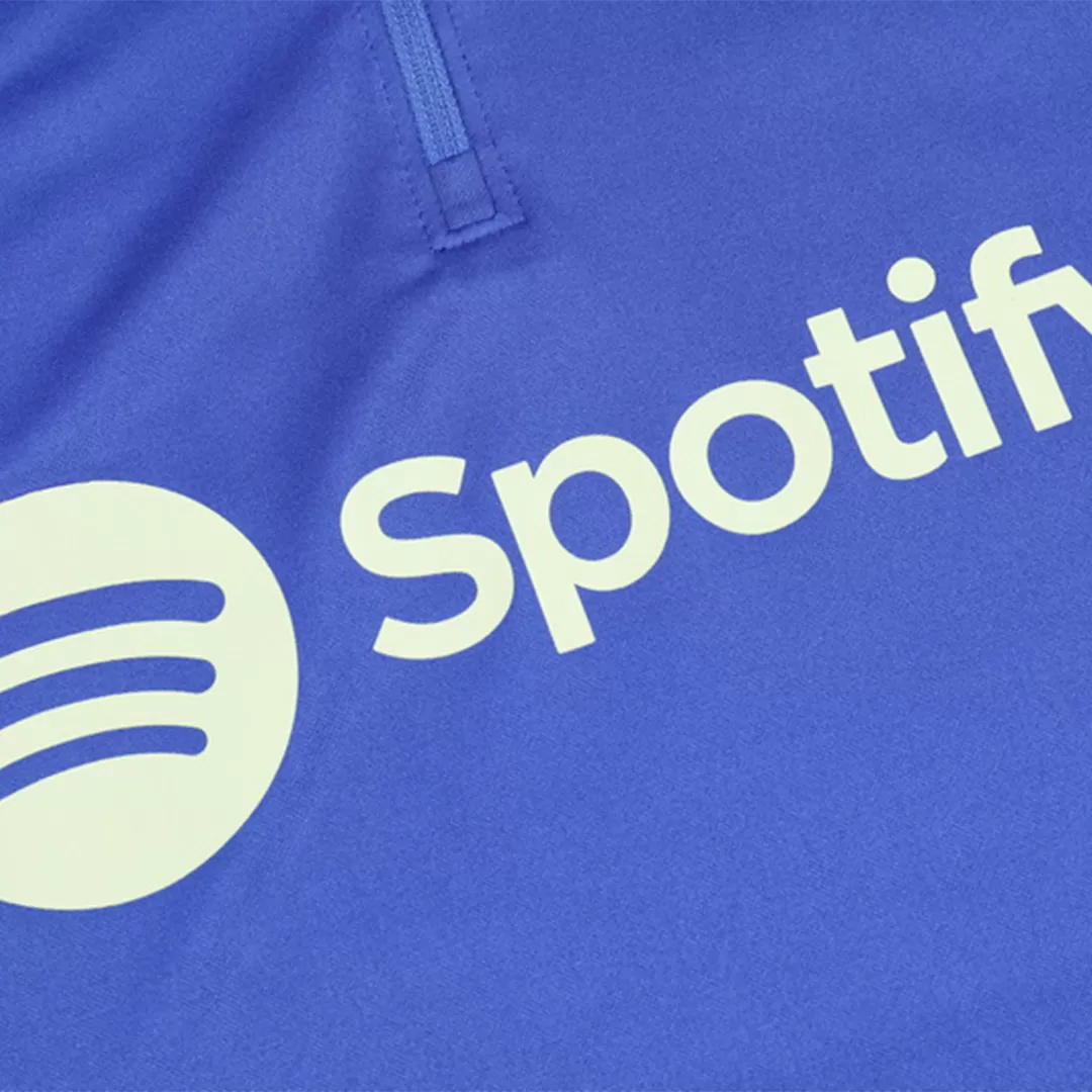 Barcelona 1/4 Zip Tracksuit Blue - Image 8