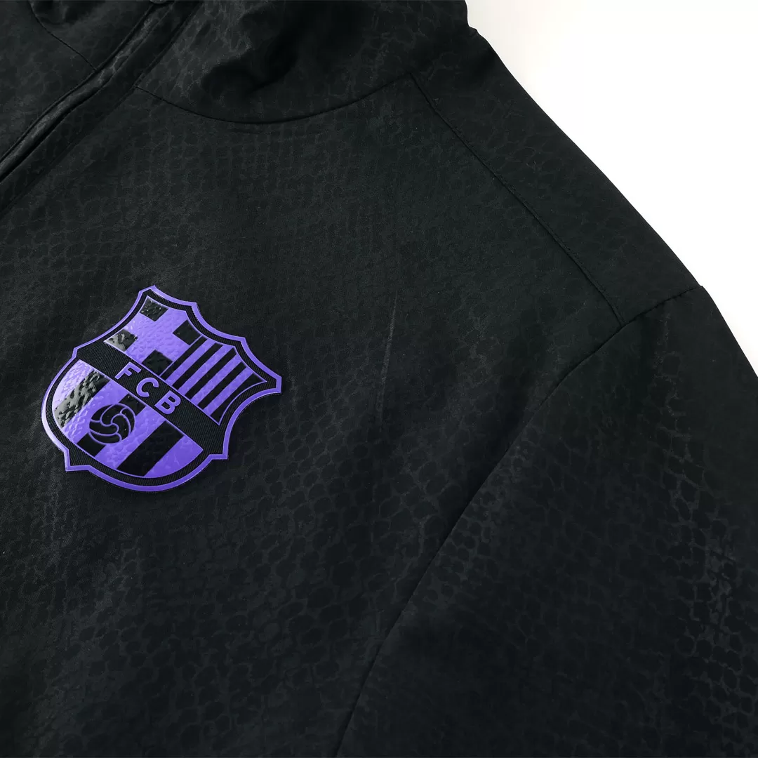 Barcelona Windbreaker Jacket 2025/26 - Black - Image 4